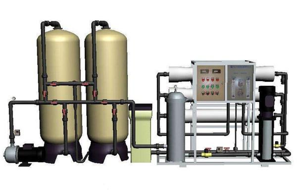 反渗透水处理设备通常由原水预处理系统、反渗透纯化系统、超纯化后处理系统三部分组成